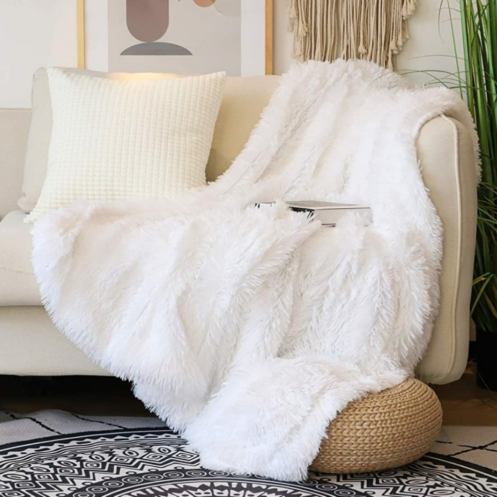 🌟Best Seller🌟Comfy Soft Faux Fur Shaggy Blanket